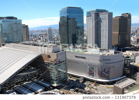 Buildings from JR Osaka Station towards Yodogawa 131907379