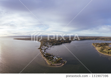 Town of Metung in Victoria Australia 131907396