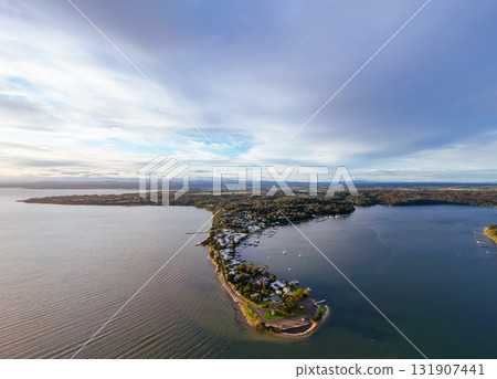 Town of Metung in Victoria Australia 131907441