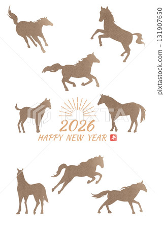2026 New Year's card template 5 2026 New Year's card template 5 131907650