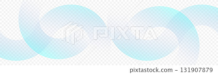 Modern abstract blue background with circular lines. Geometric stripe line art design for poster, brochure, cover, website, header, web banner, presentation 131907879