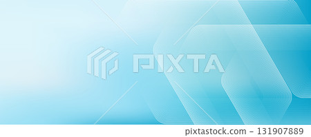 Modern medical or health care scientific abstract background with hexagons. Geometric stripe line art design for poster, brochure, cover, banner, header, website, presentation template 131907889