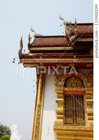 Travel with beautiful wat of buddhist golden pagoda of temple in Chiangmai province, Thailand Travel with beautiful wat of buddhist golden pagoda of temple in Chiangmai province, Thailand 131908299