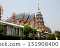 Ancient pagoda of buddhism at Wat Den Sali Si Mueang Kaen temple. in Chiang Mai Province in Thailand 131908400