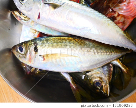 新鮮魚類拼盤 131909283