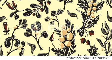 seamless pattern with olive branches seamless pattern with olive branches 131909426