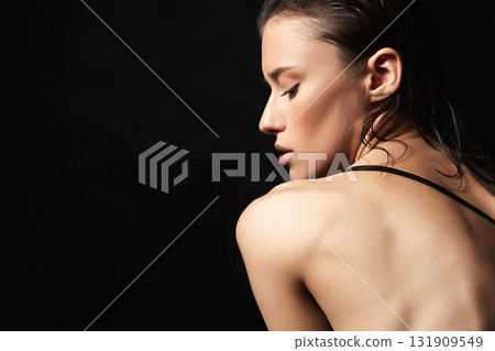 Beautiful Girl with naked back Beautiful Girl with naked back 131909549