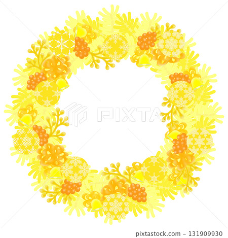 聖誕花圈圖 131909930