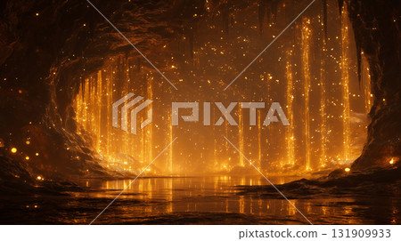 金色洞穴和光之瀑布 131909933