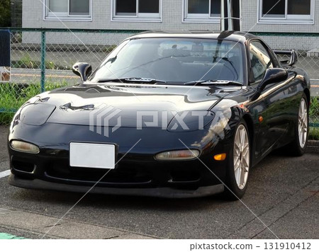 Black sports car (Mazda RX-7 3rd generation) Black sports car (Mazda RX-7 3rd generation) 131910412