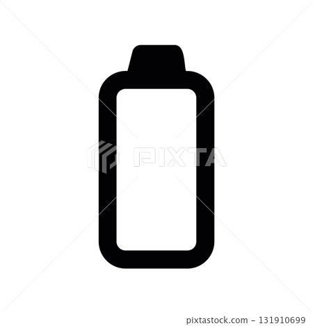 Simple black vector icon with a theme battery, indicator 131910699
