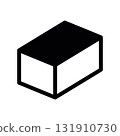 Simple black vector icon with a theme box 131910730
