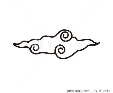 Chinese-style cloud illustrations New Year's materials Chinese-style cloud illustrations New Year's materials 131910817