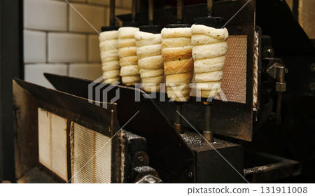 Traditional Czech Sweet Bun Trdelnik, In Touristic Places 131911008