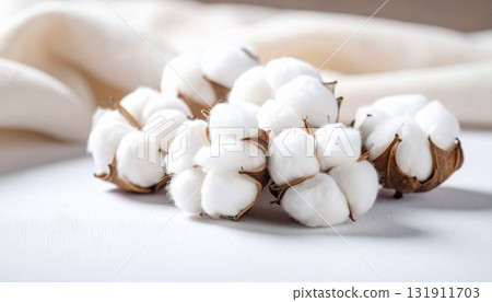 Fluffy cotton seeds in a basket - natural and gentle atmosphere 1 Fluffy cotton seeds in a basket - natural and gentle atmosphere 1 131911703