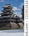 Matsumoto Castle, a national treasure in early spring 131911818