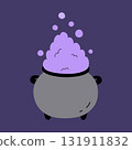 A witch's cauldron of boiling potion 131911832