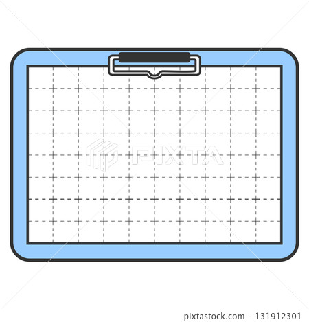 Stationery: Paper held down with a clipboard, horizontal 131912301