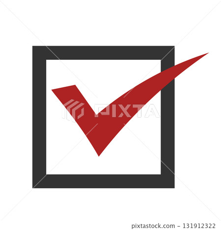 簡單的複選標記圖標 131912322