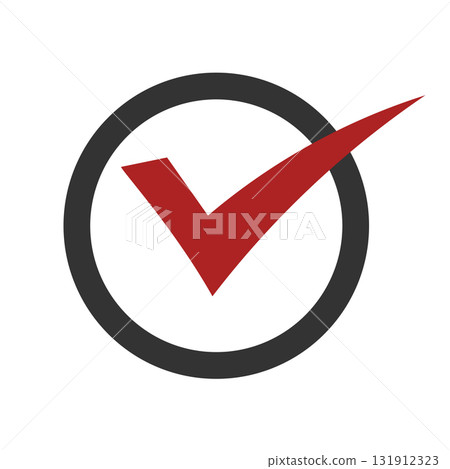 簡單的複選標記圖標 簡單的複選標記圖標 131912323