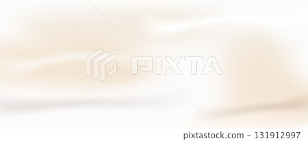 Light ivory and nude background with soft fabric texture and elegant wave pattern for vintage champagne splash design or warm fluid backdrop with satin glow Light ivory and nude background with soft fabric texture and elegant wave pattern for vintage champagne splash design or warm fluid backdrop with satin glow 131912997