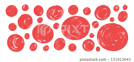 Scribble red marker drawn circle and oval callout set. Textured asian red symbols rough crayon shapes. Vector hand drawn round and oval figures collection illustration isolated on white background Scribble red marker drawn circle and oval callout set. Textured asian red symbols rough crayon shapes. Vector hand drawn round and oval figures collection illustration isolated on white background 131913043