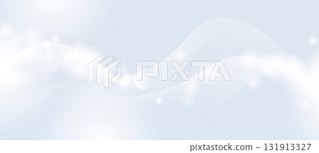 Abstract white lines with a glittering light effect on a blue background. Modern vector illustration design 131913327