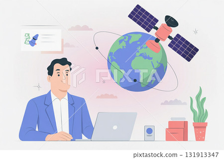 衛星與地球新聞報道 131913347