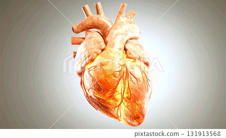 Heart of light symbolizing the pulse of life 3 131913568