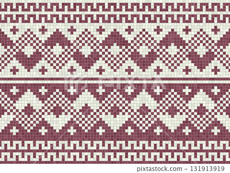 Scandinavian mosaic vector pattern 65 131913919