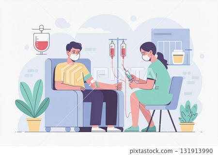 undergo blood sampling 131913990