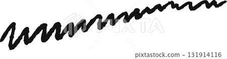 Squiggle curved hand drawn line Squiggle curved hand drawn line 131914116