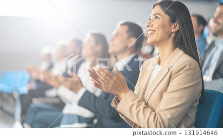 Applause to celebrate success and a positive workplace atmosphere 2 131914646