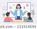 Sex education illustration for students learning about sexually transmitted disease prevention 131914694