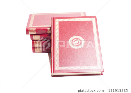 Books stack isolated on white background Books stack isolated on white background 131915285