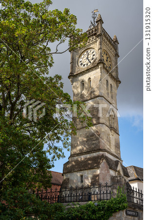 Salisbury, Wiltshire, UK: Salisbury Clocktower on Fisherton Street. The historic clock tower dates from the 1890s. Salisbury, Wiltshire, UK: Salisbury Clocktower on Fisherton Street. The historic clock tower dates from the 1890s. 131915320