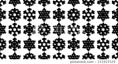snowflake seamless pattern christmas glossy snow vector Santa Claus hat cartoon doodle scarf isolated gift wrapping paper tile wallpaper repeat background illustration design 131915529