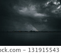 storm over river 131915543