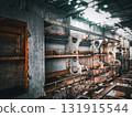 old industrial equipment in factory 131915544