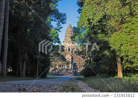 Ancient temple ruins with trees Angkor Wat Cambodia Ancient temple ruins with trees Angkor Wat Cambodia 131915812