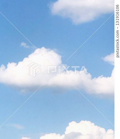 Blue sky with fluffy white clouds Blue sky with fluffy white clouds 131916106