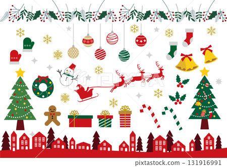 Christmas illustration material Christmas illustration material 131916991
