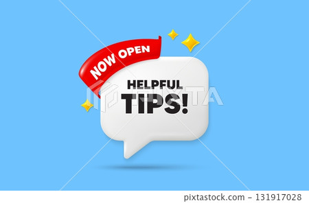 Helpful tips ribbon speech bubble. Now open flag ribbon. Helpful tips tag. Education faq sign. Help assistance symbol. 3d sparkle stars speech bubble. Vector Helpful tips ribbon speech bubble. Now open flag ribbon. Helpful tips tag. Education faq sign. Help assistance symbol. 3d sparkle stars speech bubble. Vector 131917028