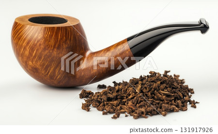 Pipe Placed Against A White Background 131917926