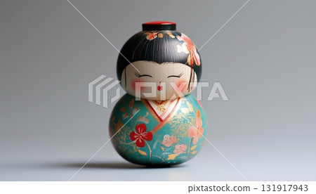 Japanese Kokeshi Doll 131917943