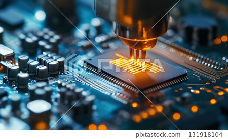 Assembly Of Chips In State Assembly Of Chips In State 131918104