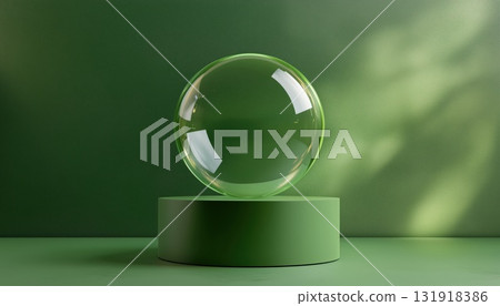Glass Sphere And Wall Portrait 131918386