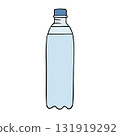Vector hand drawn sketch doodle bottle of water 131919292