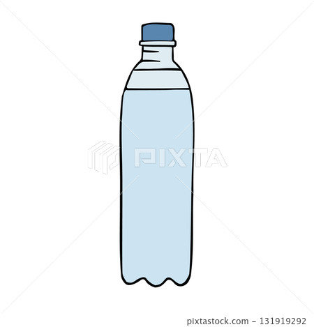 Vector hand drawn sketch doodle bottle of water 131919292