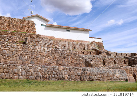 View of the ruins of the Inca temple of Chinchero in Cusco. View of the ruins of the Inca temple of Chinchero in Cusco. 131919714